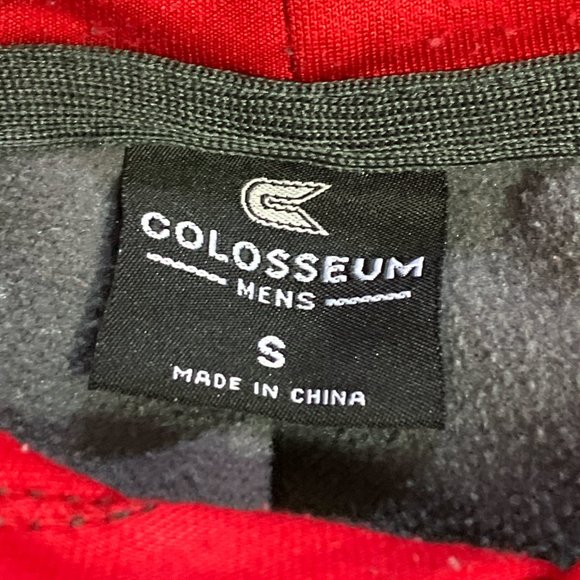 Colosseum Unisex Wisconsin Badgers Gray/Red Hoodie Sweatshirt Adult Small-VG - Picture 6 of 10